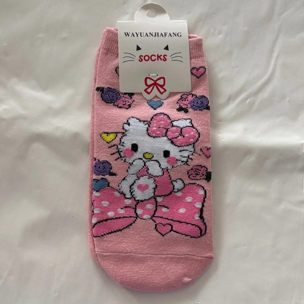 Hello Kitty Socks-Pink (1 Pair)